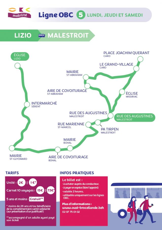 NOUVEAUTE : OBC lance 5 lignes de bus