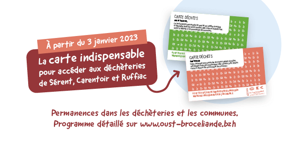 Nouvelles dates pour le retrait des cartes déchèterie