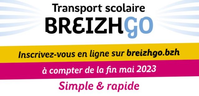 Inscription transport scolaire BreizhGo